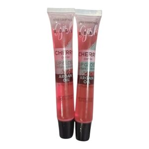 Girl Boss Lip Gloss 2pc Set Lightly Tinted Moisturizing and Hydrating Cherry